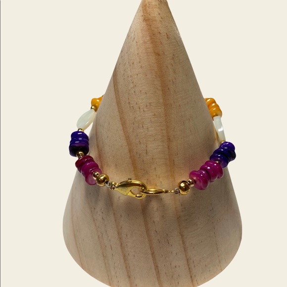 ARTISAN Mother Of Pearl  multi colored Bracelet - Picture 2 of 2